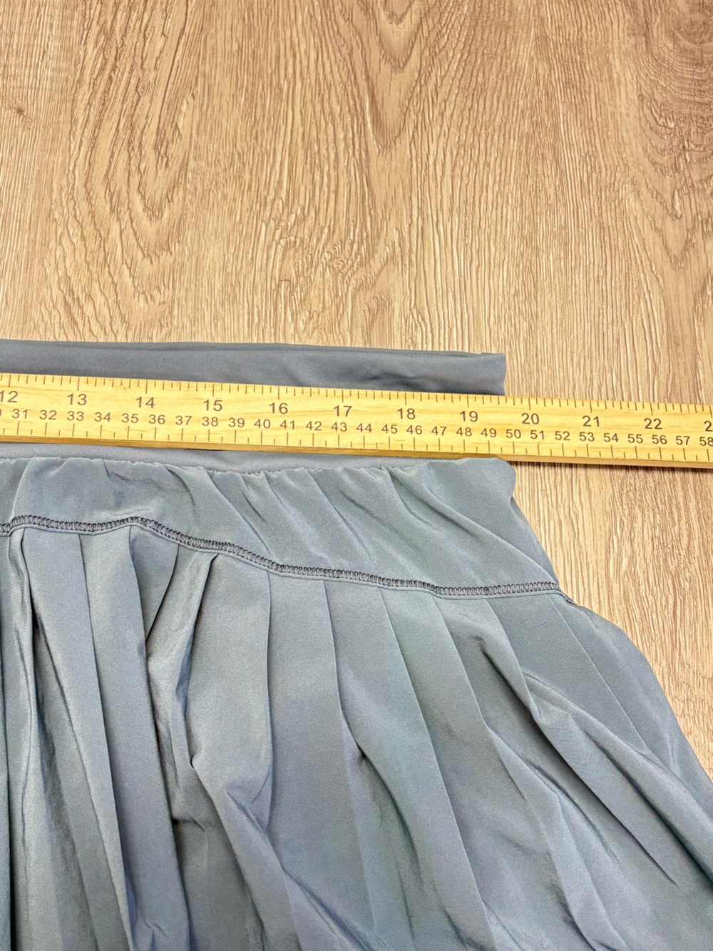 SPANX Pleated Skater Skirt in Teal - Picture 7 of 9